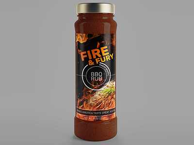 BBQ label packaging sticker