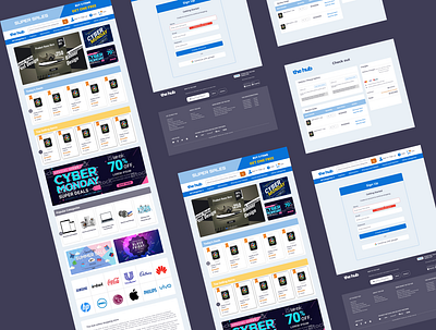 The Hub E-commerce web app design product design ui ux web app