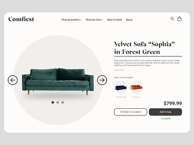 Comfiest - Furniture Website