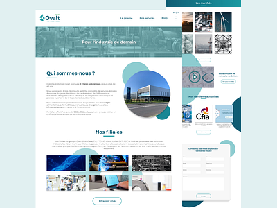 Ovalt business design redesign ui website