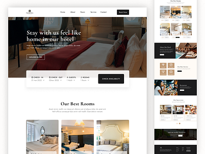 Hotel Booking Landing Page book booking booking ui booking web booking web app design hotel hotel booking inspiration ui ui design ux web