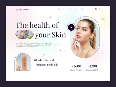 Website for skin care products beauty beauty product beauty website body care cosmetic cosmetics cosmetics store cosmetics website landing page makeup scincare site ui ux website