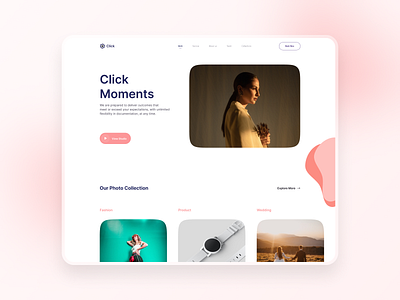 Photography app design illustration ui ux