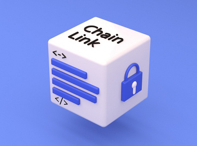 Chain Link Logo 3d blockchain chainlink cinema 4d crypto logo