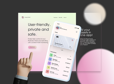 HappyWallet App ui