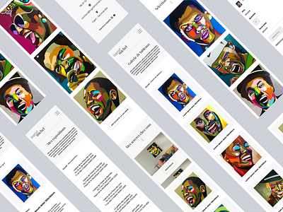 Ingrid Michel | Smartphone screens adobexd art artist desktop mobile painter ui uidesign webdesign
