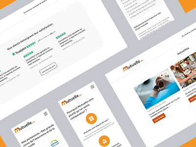 Webdesign Mutuelle.com figma health insurance website webdesign