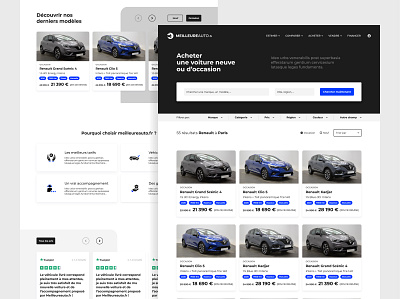 Webdesign Meilleureauto.fr adobexd automobile automotive car responsive uidesign webdesign