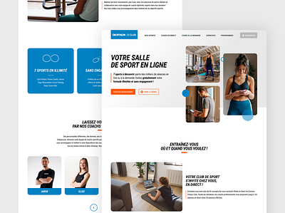 Online Fitness Club Webdesign adobexd fitness gym sport ui uidesign webdesign workout