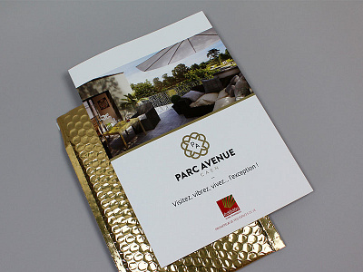 Real estate brochure brochure gold luxury print realestate