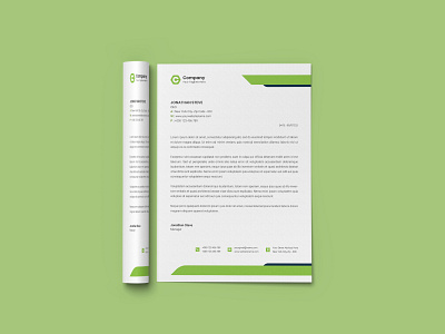 Letterhead Design | Business NotePad |Branding branding design green letterhead note notebook notepaper pad printing stationery