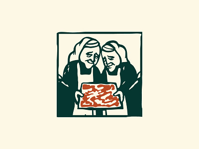 Nina & Rafi Mark branding design illustration logo logo design mark pizza pizza branding pizza logo restaurant branding