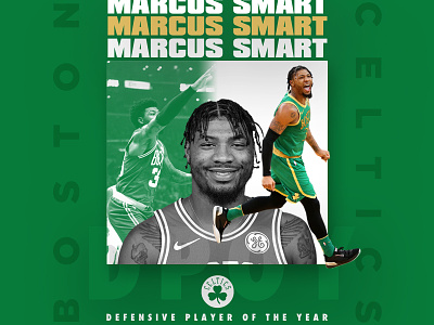Marcus Smart For DPOY basketball boston celtics defense design dpoy graphic hoop ig layout marcus mikemerrilldesign nba smart sport sports type