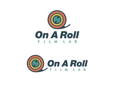 On A Roll Film Lab Logo brand branding cmyk creative design designer film freelance fullcolor graphic graphic design icon logo mikemerrilldesign oarfl rgb type typography vector wordmark