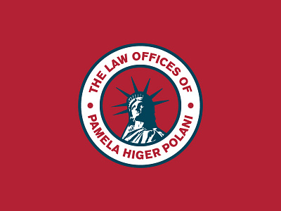 PHP Law Logo america badge branding law liberty logo mikemerrilldesign patriotic statue