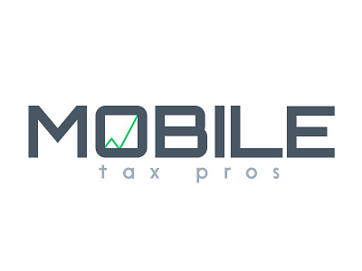 Mobile Tax Pros Wordmark branding finance financial logo mikemerrilldesign mobile pro sans tax type wordmark