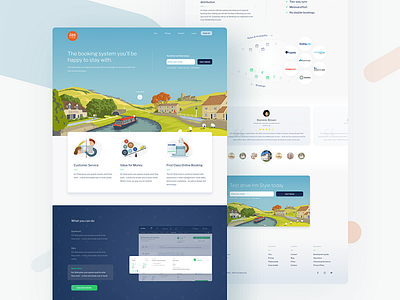 InnStyle - Landing Page bnb booking dashboard guest hotel redesign travel ui ux
