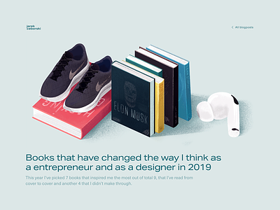 Most inspiring books of 2019 airpods blog blog design books illustration inspiration mobile procreate running rwd ui ux vector