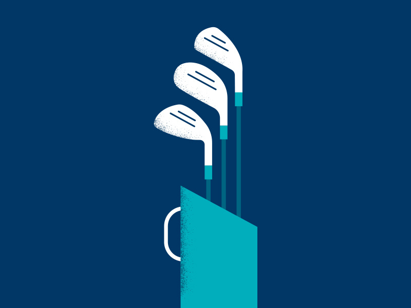 Golf Clubs by 8 Point Studio on Dribbble