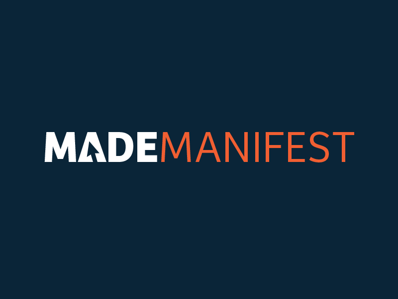 Made Manifest Logo arrow computer logo mouse technology