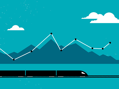 Line Graph Train Scene