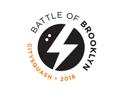 Battle Of Brooklyn battle logo sport squash thunder