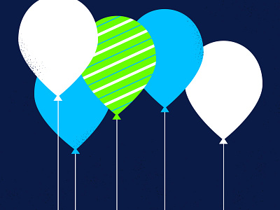 Balloons balloon birthday blue celebration green stripes