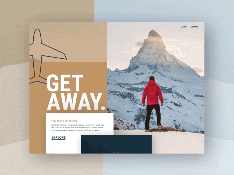 Travel Site daily ui landing page parallax scroll site travel web website