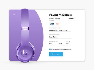 Day 002 - Credit Card Checkout dailyui payment ui ux