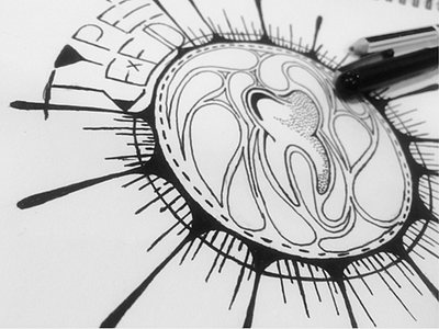 Single design drawing finliner nemisa pens sibusisolukhele sketched sketching typekeed