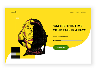 Ondot andymineo design doodle fun sibusisolukhele typekeed ui webdesign yellow