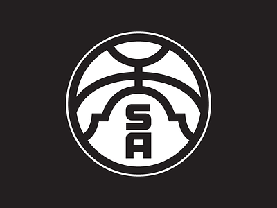 NBA: San Antonio Spurs - Secondary Logo alamo badge basketball branding logo nba san antonio san antonio spurs sports sports branding sports logo spurs