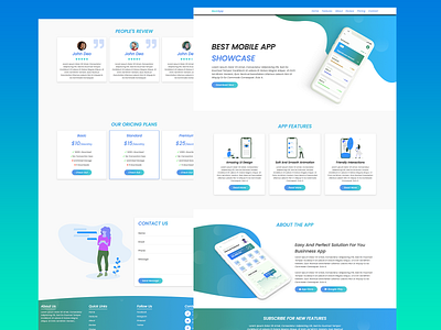 Responsive APP Landing Page css free html landing page responsive web design website