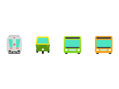 Delhi Public Transport Icons