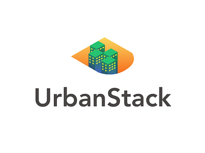 UrbanStack Logo app branding colourful daily design gradient illustration illustrations logo logo design logodesign vector