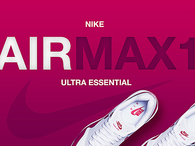 Nike AirMax1 2d illustratton nike nike air nike air max 1 photoshop