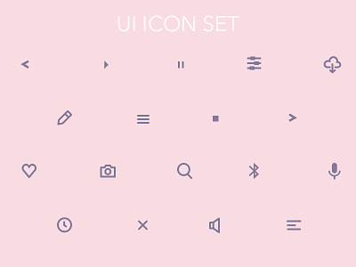 Free UI Icon Set icon illustrator sketch ui ux vector