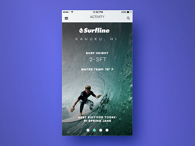 Surfline App icon illustrator sketch ui ux vector