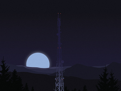 Cell Tower design illustration vector