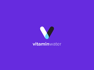 Vitamin branding icon logo vitamin water