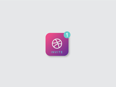 One Invite draft dribbble invite