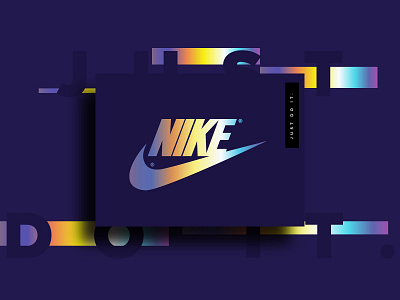 Nike beautiful color design gradient poster postereveryday swiss typography