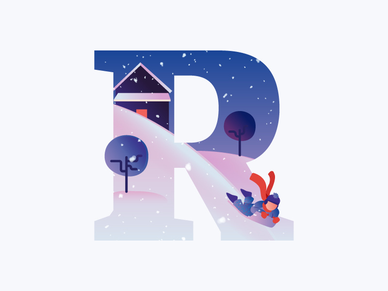 R symbol mark logotype logo letterform letter identity