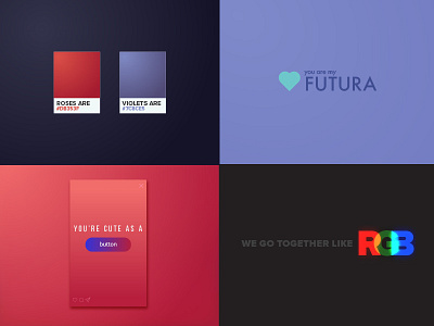 Happy Valentines Day! button fonts happy valentines day rgb swatches ux