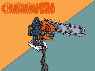 Chainsaw Man Illustration adobe design illustration