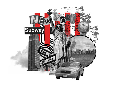 New York Photomontage adobe design photomontage