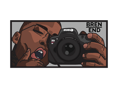 Bren End Logo character illustration logo