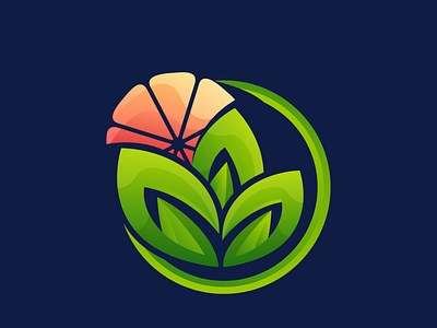 leaf colorfull  logo ideas