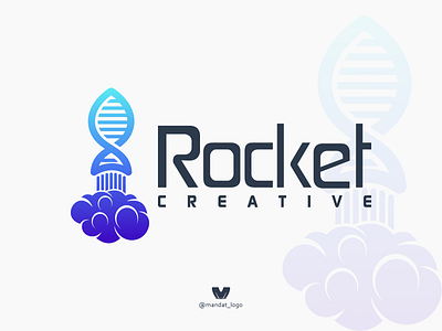 rocket creative bio branding design icon illustration logo logoawesome logodesigns logoinspirations rocket typography vector