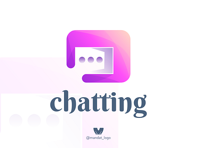 chatting branding chatting colorfull design dribbble icon illustration logo logoawesome logoinspirations logotype typography vector